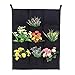 Wall Pocket Planter, Kisstaker 9 Pockets Vertical Wall Planter Bags Wall-mounted Felt Planter Bags Indoor Outdoor Plant Grow Bag