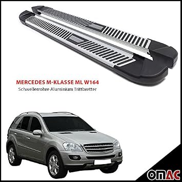 Amazon Com Omac Usa Side Step Rails Running Boards 2 Pcs Alu