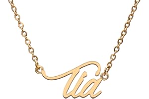 GR859C Name Tag Necklaces for Her His Friends Familys Relationship Memory Jewelry Gift