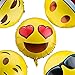 Emoji Balloons for Party Decorations, 32 Pack Helium Mylar Foil Balloons for Kid’s Birthday Party Supplies Favors , Novelty Birthday Wedding Events Decorated Accessories, 18