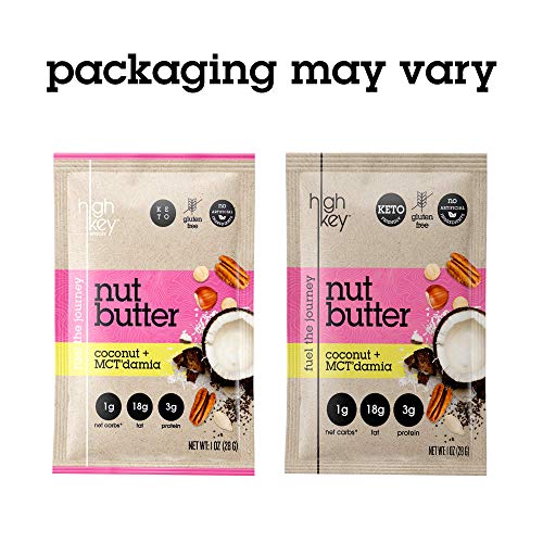 HighKey Coconut Nut Butter Keto Snack Macadamia, Pecan, & Hazelnut