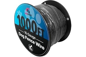 Windogz Dog Fence Wire for Electric Dog Fence System, 16 Gauge Pro Grade Wire, Easy to Install, Compatible with reputable Underground Fence Brands, Durable and Thick Wire (1000 FT)