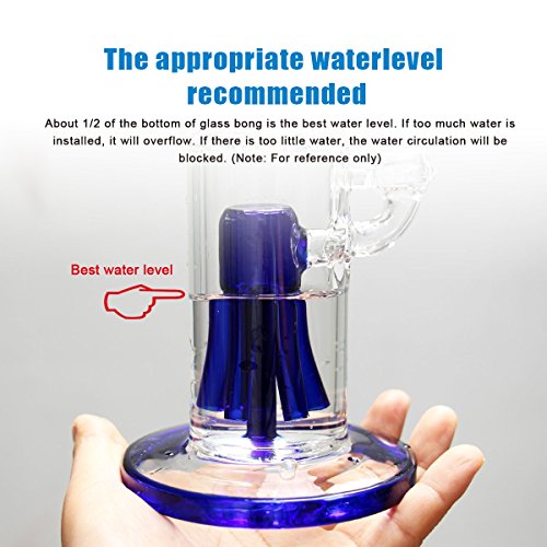 Hand-Made Crafts Glass Art Simplicity 10 Inch Tall Join 14MM (Blue) - Thumbnail 3