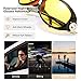 Myiaur Night-driving Glasses for Women and Man, Oversized Night-Vision Glasses for Safe Driving, Polarized HD Yellow Glasses