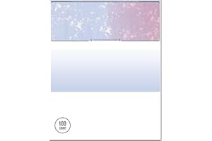 Compuchecks Blank Check Paper - 100 Pack - Computer Security Business Checks, QuickBooks & Laser Printer Compatible - Check On top, Voucher On Bottom - Check Paper Size 8 1/2-11 - Blue/Red Prismatic