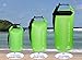 Freegrace Waterproof Dry Bags Set of 3 Dry Bag with 2 Zip Lock Seals & Detachable Shoulder Strap, Waist Pouch & Phone Case - Can Be Submerged Into Water - for Swimming (Green, 5L)