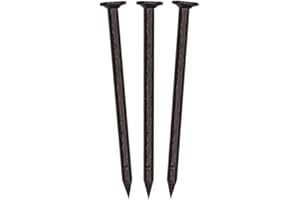 Eagle 1 Smooth Shank 304 Painted Stainless Steel Aluminum Fascia Cover and Siding Nails -1lb Boxes, 1.25 inch, about 600 nails per box (1LB ROYAL BROWN)