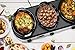 Elite Platinum EWMST-612 Triple Slow Cooker Buffet Server, Adjustable Temp,Dishwasher-Safe Oval Ceramic Pots, Lid Rests, 3 x 2.5Qt Capacity,Stainless Steel