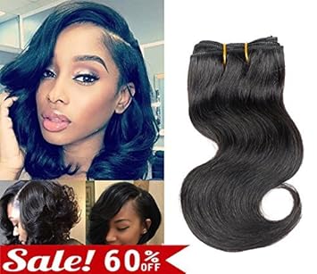 Ameli Brazilian Body Wave 1 Bundle Short Human Hair Weave Bundles