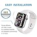 INGLE [6 Pack] for Apple Watch Series 4 / Series 5 Screen Protector (40mm), [Anti-Bubble] Full Coverage Film with Lifetime Replacement Warranty