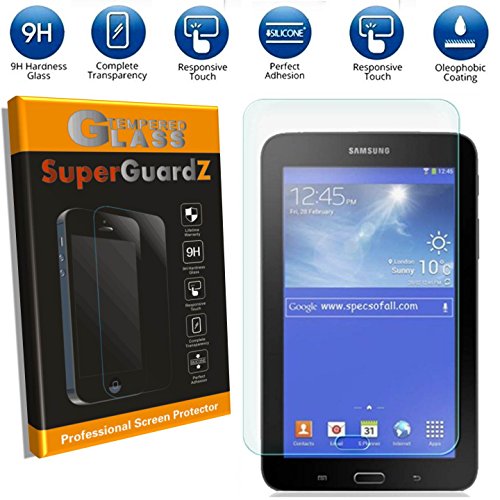 [2-PACK] For Samsung Galaxy Tab E Lite 7.0 / Tab 3 Lite 7.0 - SuperGuardZ Tempered Glass Screen Protector, 9H, 0.3mm, 2.5D Round Edge, Anti-Scratch, Anti-Bubble