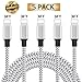 iPhone Charger, MFi Certified iPhone Cable, 5 Pack [3FT] Nylon Braided Fast Charging Cable USB Charger Data Sync Cord Compatible with iPhone 7 7 Plus X 10 Xs Max XS XR 8 8 Plus 6S Plus 6S 6 5S More