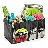 Storage Organizer By Deneve - Foldable Reusable Grocery Cube Bag with Handles - Household Picnic Basket Car Trunk Organizer - Multi-use Sports Tote