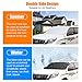 BruRkim Car Windshield Snow Cover for Winter, Sunshade Cover for Summer, Double Side Designed, Waterproof for Ice, Snow, Frost, UV Protection, Large Size Fits for Small Cars, Standar Pickup, SUV