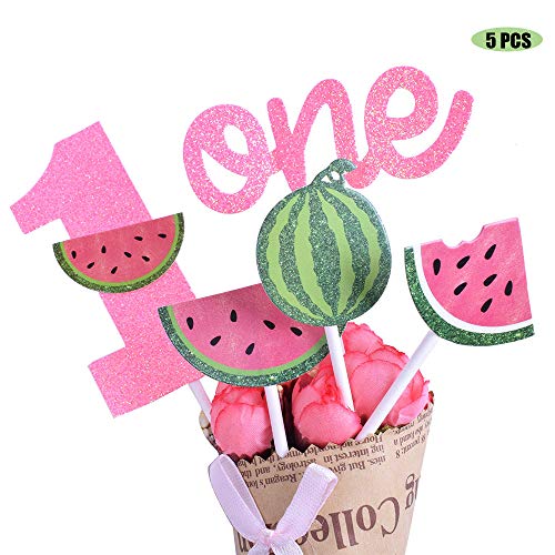 watermelon theme Cake Topper One Cake Topper for watermelon Gender