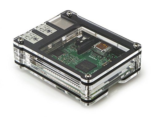Zebra Bold - case for Raspberry Pi B+ and 2B (Black Ice)