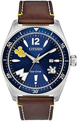 Amazon.com: Citizen Eco-Drive Men's Disney Mickey Mouse Aviator