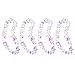 Hawaiian Ruffled Simulated Colorful Luau Silk Flower Leis Necklaces for Tropical Island Beach Theme Party Event, Birthday Supplies, Costume (50 Pack)