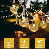 Battery Operated String Lights, 21.3ft 30 LED Beexcellent Globe Lights Waterproof Fairy Lights with Remote Controller for Christmas Garden Home Patio Wedding Party Holiday Decoration (Warm White)