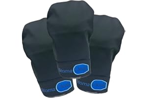 STOMA CLOAK StomaCloak Ostomy Pouch Cover - Ostomy Odor Control - Discreet Protection for Colostomy, Ileostomy, Urostomy - Ostomy Leak Control - Coloplast, Hollister, ConvaTec- 3-Pack (Black, 2.25R - 57mm)