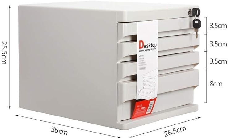 Gongff File Cabinets Drawer File Storage Cabinet Box Office Supplies Portable Tidy Box Abs Material Landslide Track Small White Label Pp Plastic 26 5x36x25 5cm Color B1 Size With Lock Amazon Co Uk Kitchen Home
