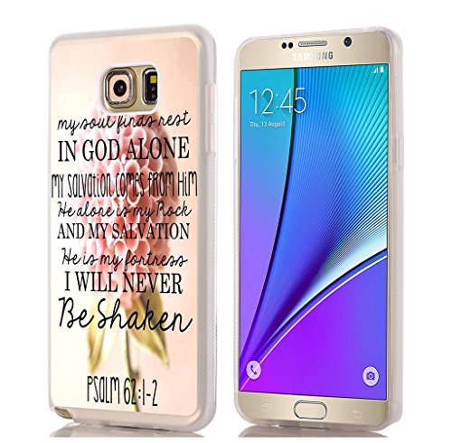 Galaxy note 5 case bible verse, [soft tpu slim fit prot…