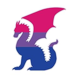 Dark Spark Decals LGBT Pride Bisexual Flag Dragon