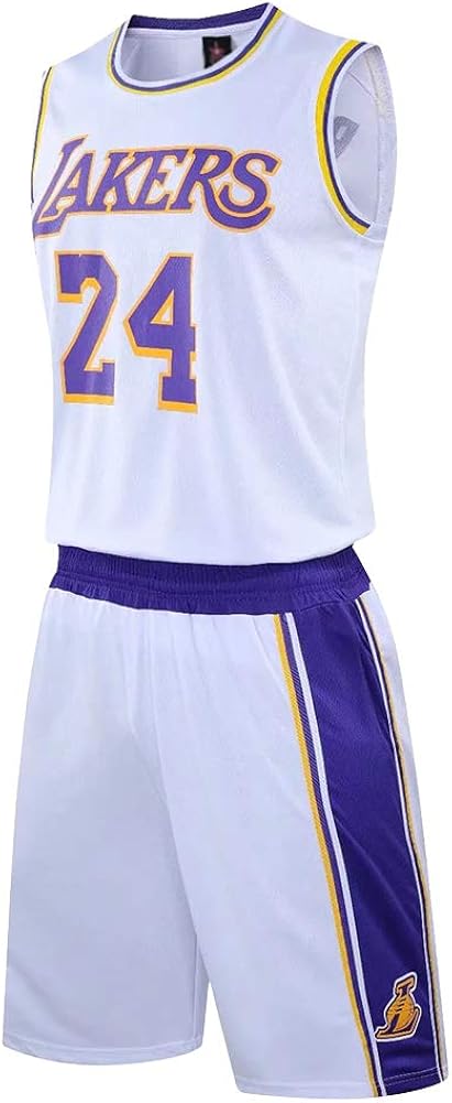 Kobe Bryant Basketball Jersey 24 Vest And Short Los Angeles Lakers Kobe Bryant Basketball Performance 2 Piece Sets Uniform Classic Top Shorts Amazon Co Uk Clothing