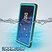 Galaxy Note 8 Waterproof Case, AICase IP68 Outdoor Underwater Transparent Protective Cover Full Body Shockproof Dustproof Dirtyproof with Kickstand for Galaxy Note 8 (2017) (Grass Blue/Black)