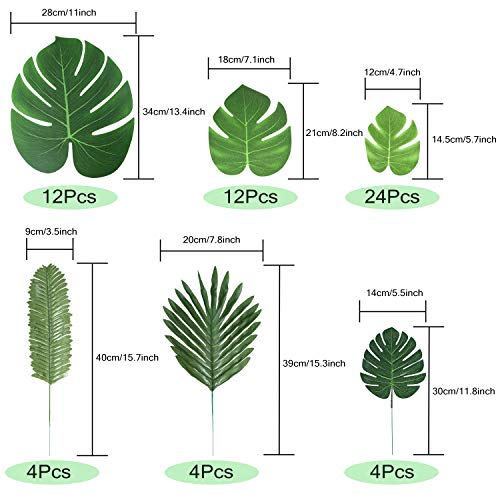 1 Auihiay+Artificial+Monstera+Simulation+Decorations