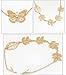 QTMY 2 Pcs Butterfly Leaves Branches Rhinestone Hair Clip Pin Hair Chain Jewelry Hair Accessories