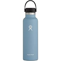 Hydro Flask Water Bottle - Stainless Steel, Reusable, Vacuum Insulated with Standard Mouth Flex Lid