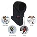 REDCAMP Balaclava Face Mask Winter, Outdoor Ski Mask Fleece for Men Women, Windproof Hood Knight,Black