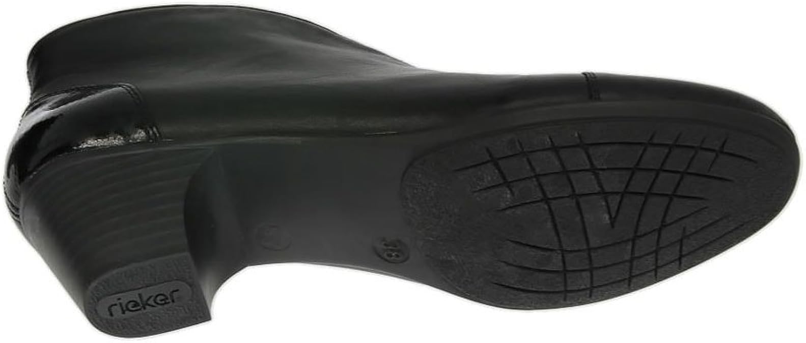 rieker black patent boots