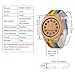 BOBO BIRD A01 Mens Bamboo Wooden Watch Colorful Band Special 10 Holes Dial Design