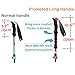 Yahill® Folding Trekking Pole Collapsible Stick Ultralight Adjustable, Alpenstocks with EVA Foam Handle, for Travel Hiking Camping Climbing Backpacking Walking ((Standard- Blue) -1 pc)