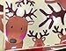 Reindeer Window Decals Double Sided Christmas Window Clings Stickers Xmas Rudolph Decals for Glass Windows Christmas Wall Decal Cartoon Deer Decal Car Sticker Xmas Party Supplies Indoor Home Decor