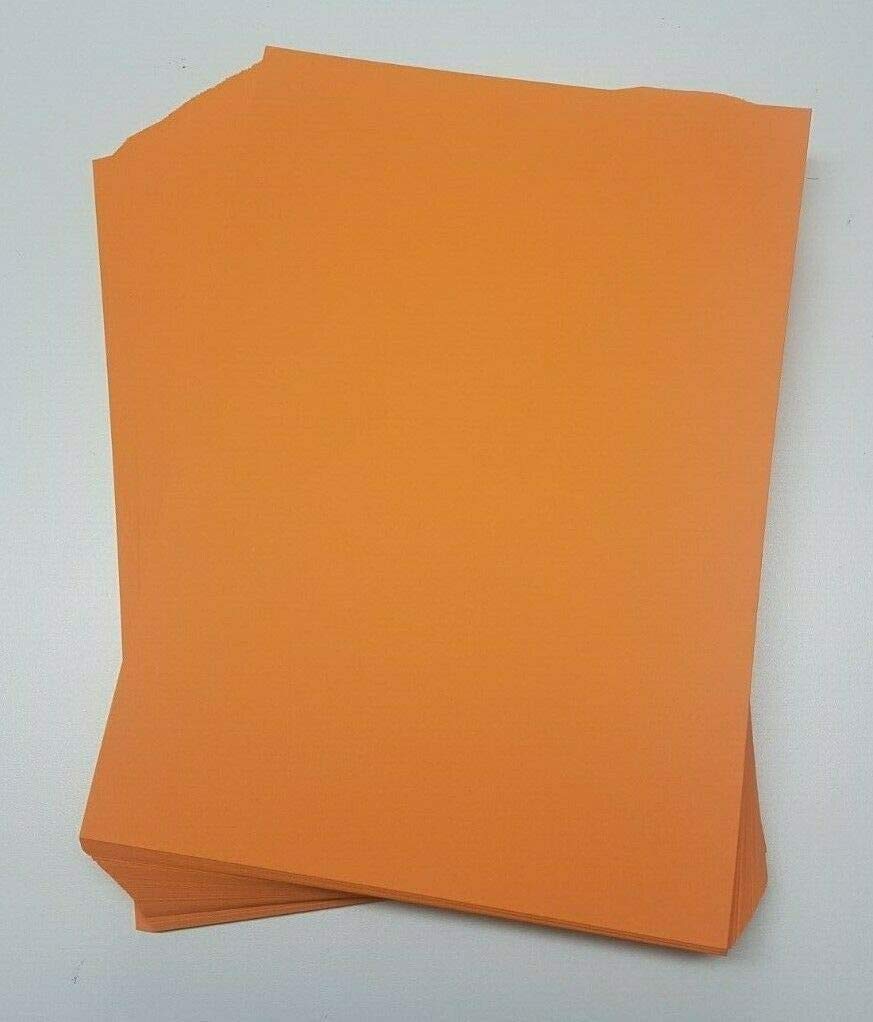 Orange A5 Card Stock by Stella Crafts x50 Sheets