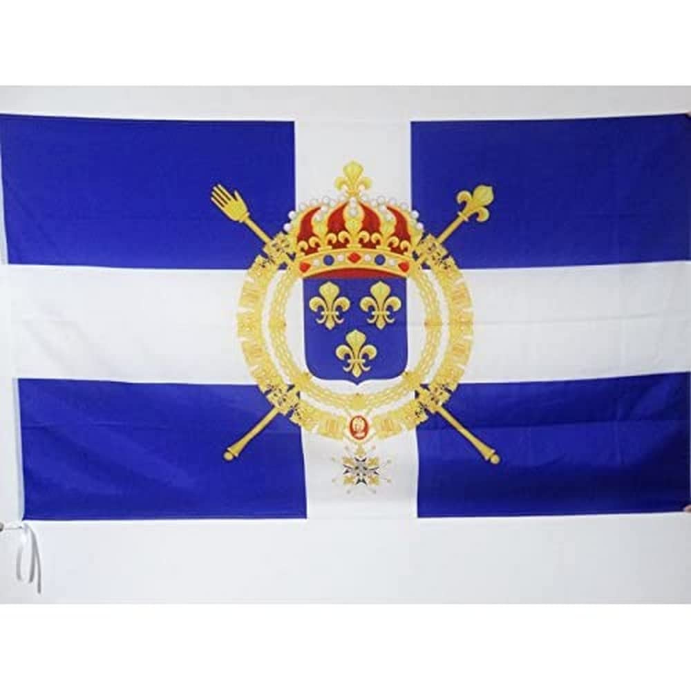 AZ FLAG - Naval civil flag of France XVIII Flag - 2x3 Ft - Naval French Kingdom Banner with Sleeve - 100% Polyester - Fade Resistant - Vivid Colors - 2' x 3' Feet - 90x60 Cm