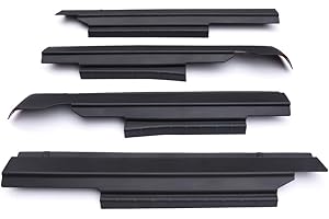 CHEDA Trail Armor Rocker Panel Cover Guard Compatible with 2009 2010 2011 2012 2013 2014-2018 Dodge Ram 1500 2500 3500 Pickup Crew Cab Molding Sill Trim Matte Black Textured Finish Replaces 14064
