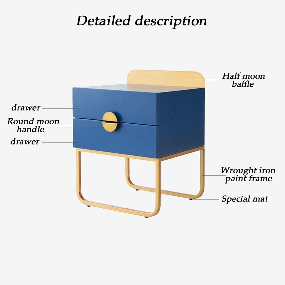 Small Nightstand Bedside Table With Drawer For Bedroom Side Table Sofa Table Modern Design Sturdy And Durable Small And Cute Color Blue Amazon Ca Home Kitchen