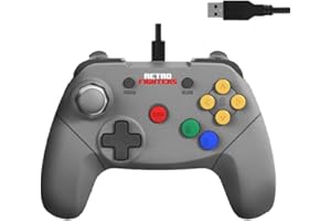 Brawler64 Grey N64 USB PC/MAC/Nintendo Switch Controller [Retro Fighters]