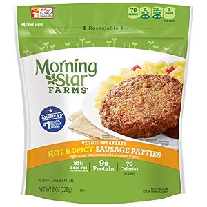 Image of Morningstar Farms Sausage Patty Hot & Spicy, 8 oz (frozen)