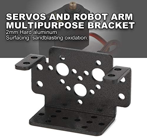Graptopk 1pcs Aluminum Multipurpose Brackets For Servos And Robot Arm Mechanical Mount