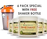 PerfectAmino XP, 150 Grams - (6 Pack Special w/Free Shaker Bottle) Perfect Amino Blend with 99% Utilization, Cool Lime Flavor Amino Powder