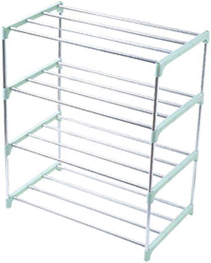 RUNYA Shoe Racks 4 Tier Heavy Duty Metal Shoe Racks Storage Organisers