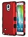 ULAK Note 4 Case, Galaxy Note 4 Case, Shock Resistance Anti Slip Note 4 Case Hybrid with Soft Flexible Inner Silicone Skin Protective Case for Samsung Galaxy Note 4(Red/Black)