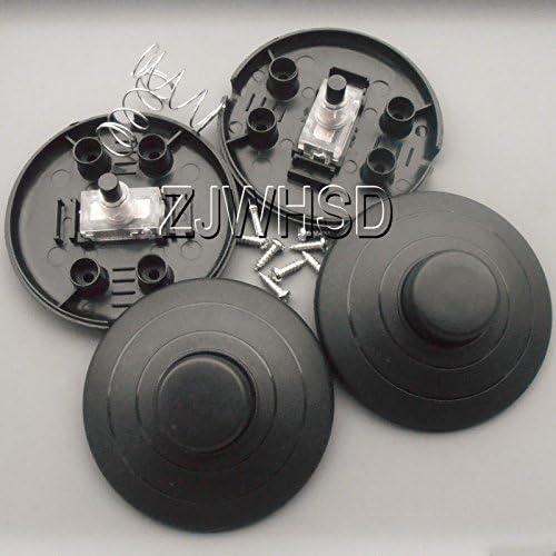2 Inline In-line Lamp Light Power Push Foot Switch ON/OFF Control Lighting Black [Gold Sister]