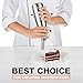Stainless Steel Whipped Cream Dispenser by SWEETNIK – Professional 500ml Cream Whipper , Large Siphon with 3 Various Nozzles, Cleaning Brush, e-Recipes