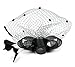 Urban CoCo Women's Vintage Flower Feather Mesh Net Fascinator Hair Clip Hat Party Wedding (Series 5-Black)